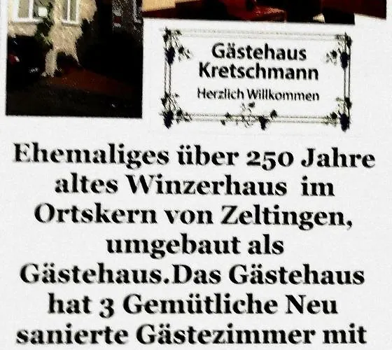 Gaestehaus Kretschmann Zeltingen-Rachtig